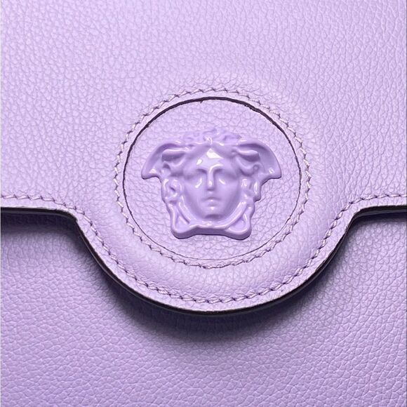 Versace La Medusa Tonal Leather Wallet Crossbody Bag - Picture 6 of 13